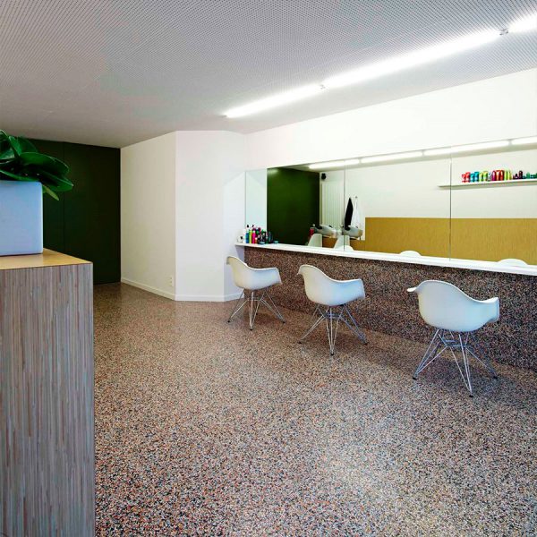 Terrazzotegel smaragd beige | Retrotegelwinkel.nl